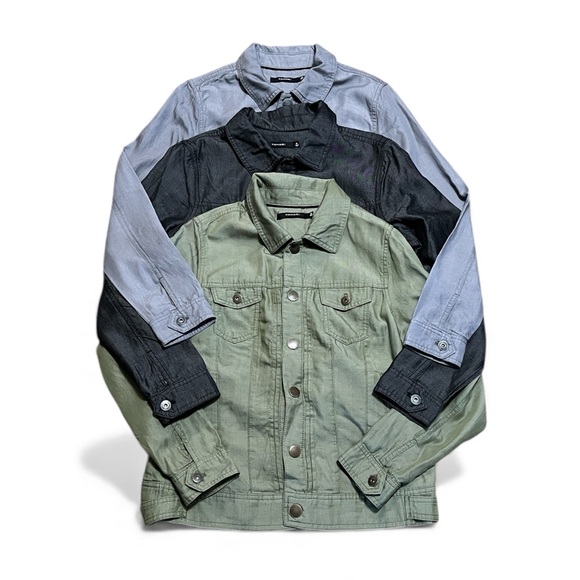 Tahari Lyocell Pintuck Jacket in Green/Black/Blue-Gray Size Medium NEW - Picture 8 of 14